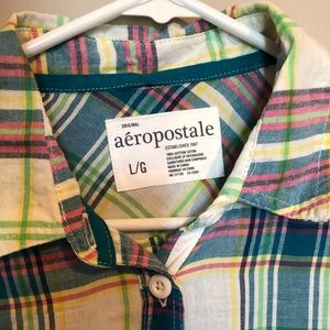 Two long sleeve button up shirts